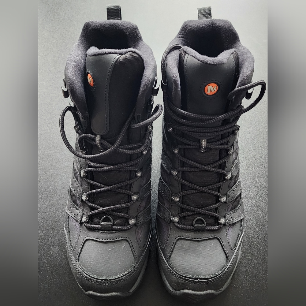 Merrell Men's Dark Gray and Black Trail Boots - Picture 3 of 13